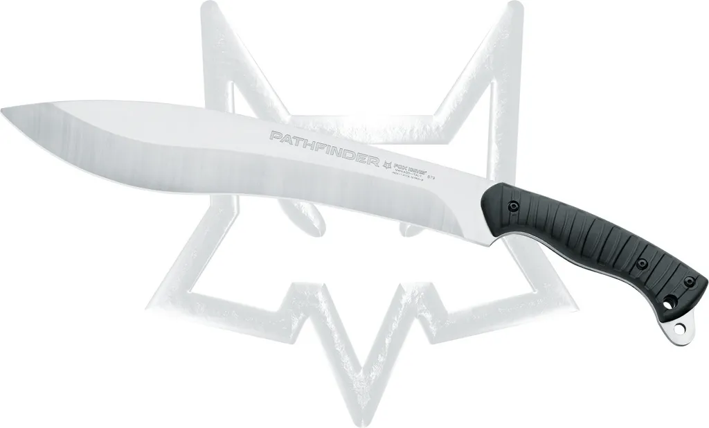 FOX Pathfinder Couteau Fixe en Acier Inox 1.4116 Satin et Étui Nylon