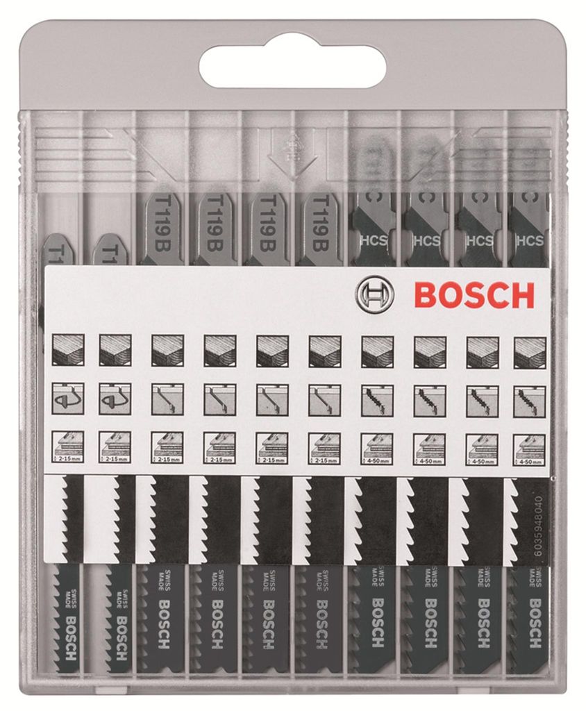 10-częściowy zestaw brzeszczotów do wyrzynarki Basic for Zdjęcie produktu 