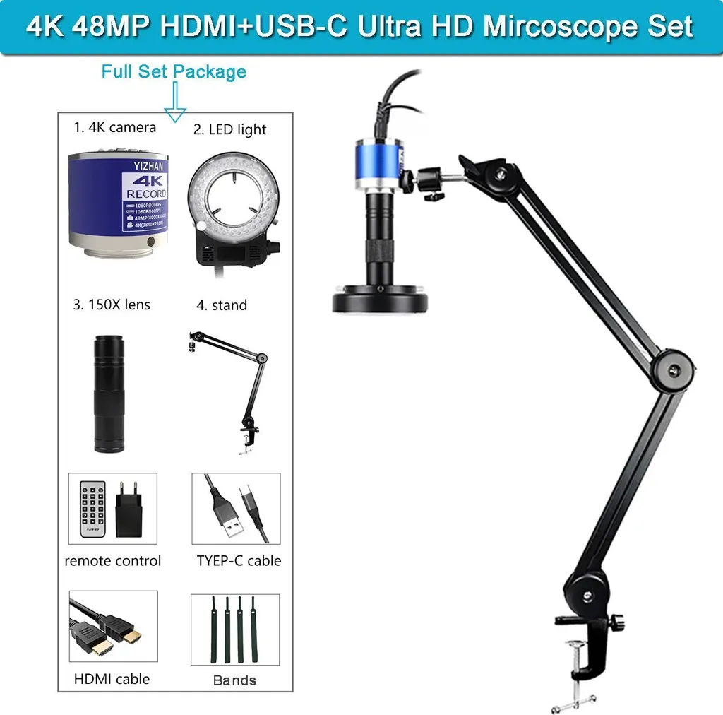 Microscope 150x numérique haute résolution 48MP mise à niveau XHU4003 - 2
