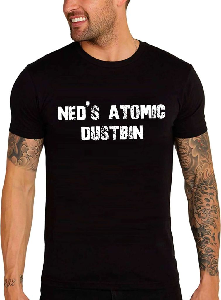 Herren Grafik T-Shirt Neds atomare Mülltonne – Ned's Atomic Dustbin – Öko-Verantwortlich Vintage Jahrgang Kurzarm Lustige Druck Geburtstag Ge...