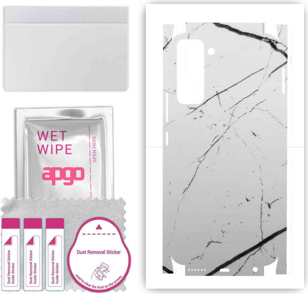apgo Rückseite + Seiten Schutzfolie, Skin, kompatibel mit Tecno Pop 5 Pro, Hinten Displayschutzfolie aus Vinylfolie, kratzfest, einfache Montage -...