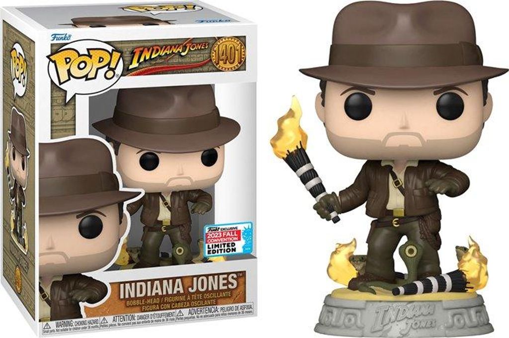 Funko POP! Indiana Jones (with Snakes) #1401 - NYCC 2023 Exclusive LE
