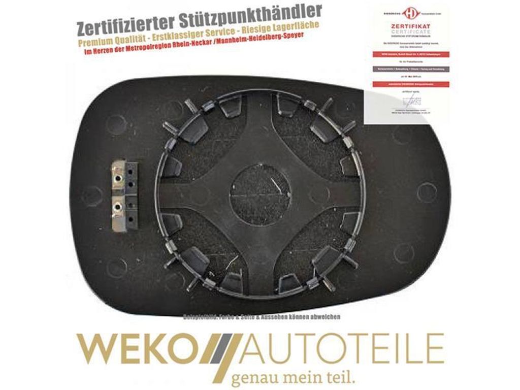 Spiegelglas Außenspiegel links rechts DIEDERICHS 4413029 für DACIA