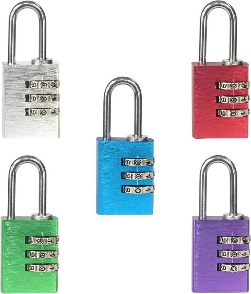 FELGNER Zahlen-Vorhangschloss 12002 (Farbe: lila, Bügelhöhe: 22 mm, Bügelbreite: 9 mm, Bügelstärke: 3 mm) Farbe: lila Bügelhöhe: 22 mm Büge...