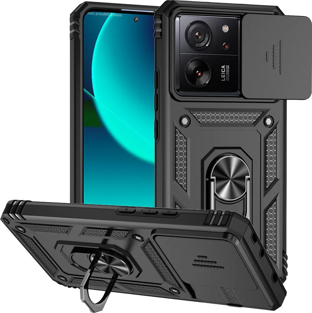 Cover Xiaomi 13T / 13T Pro / Redmi K60 Ultra - Armatura Dual Layer Nera