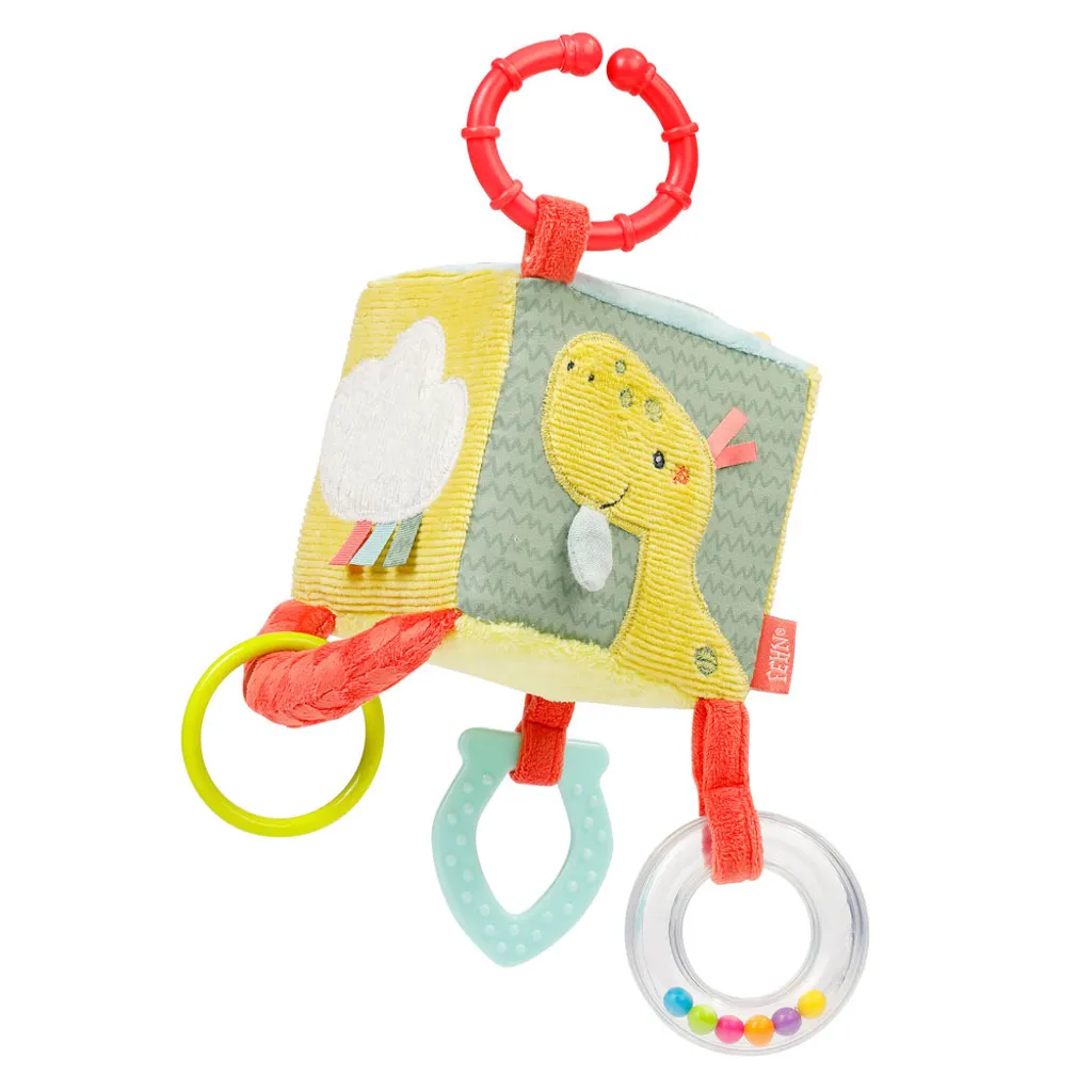 Jouet d'éveil à suspendre Happy Dino - Cube multi-activités bébé 0+