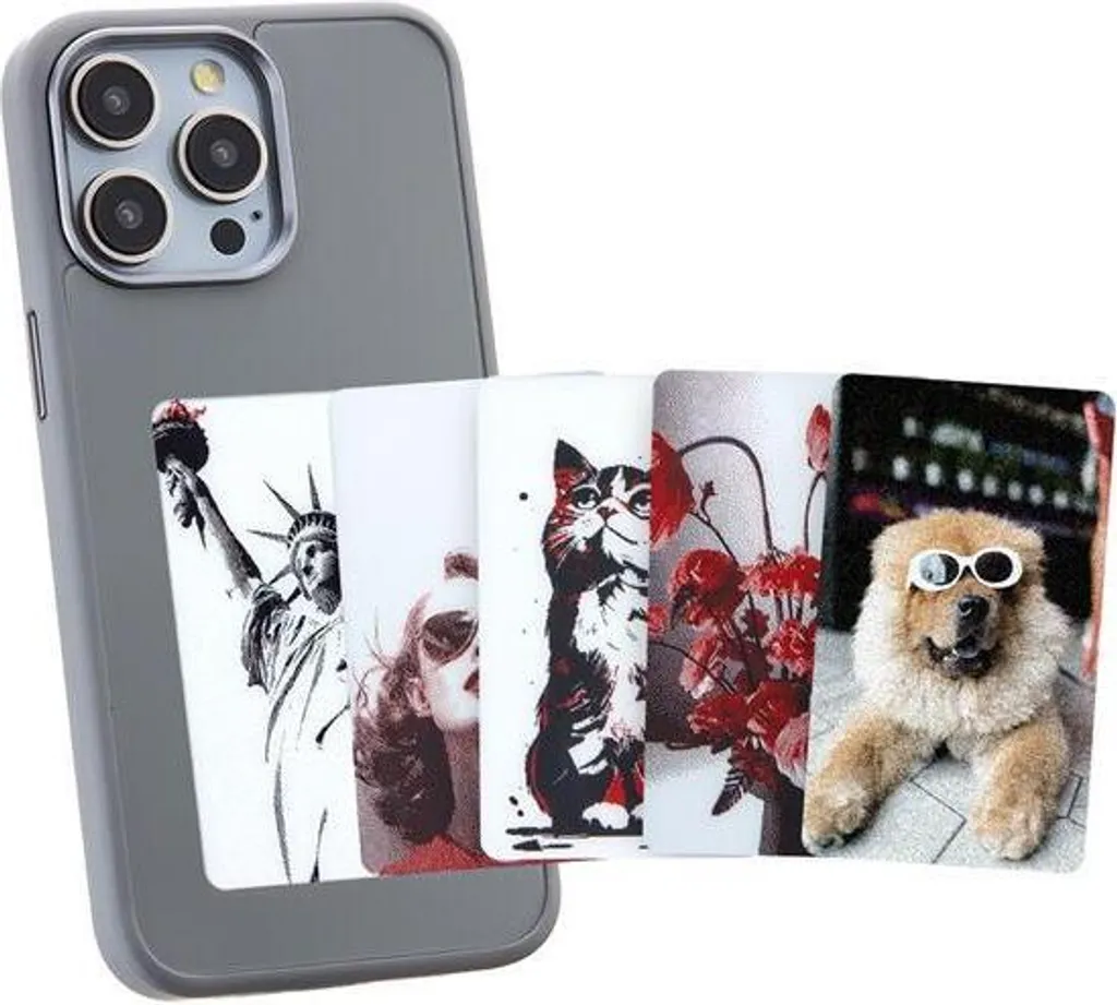 Custodia Protettiva NFC iPhone 15 Pro Max - Cover Silicone E-Ink - 3