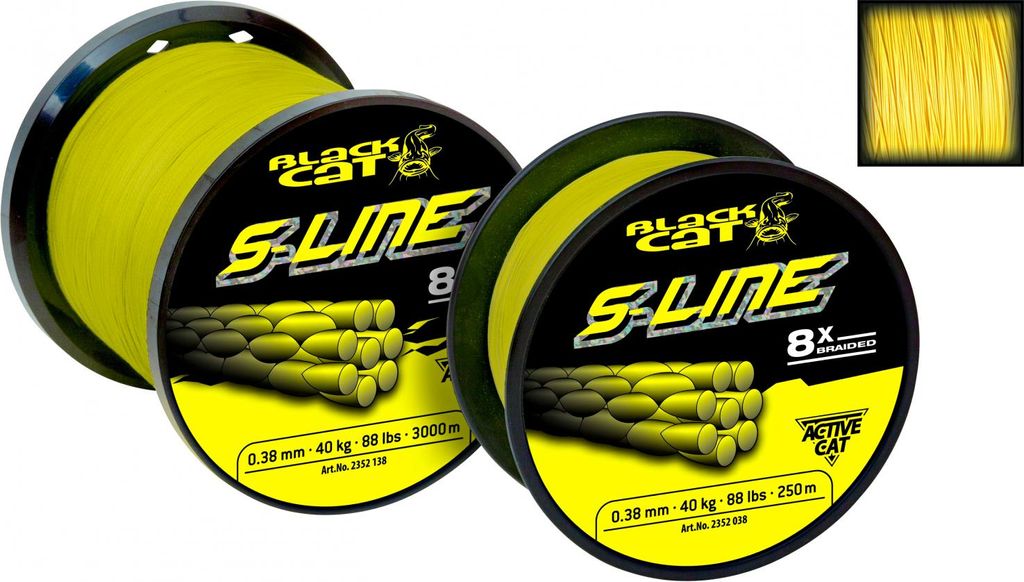 Black Cat Angelschnur Cat S-Line (gelb, 250 m) Produktbild 
