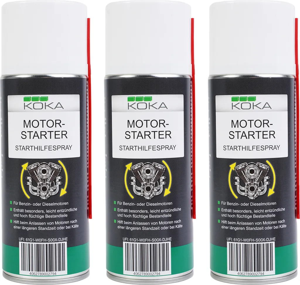 3x Starter Spray 400ml: Ridai Vita al Tuo Motore | Formula Start Pilot