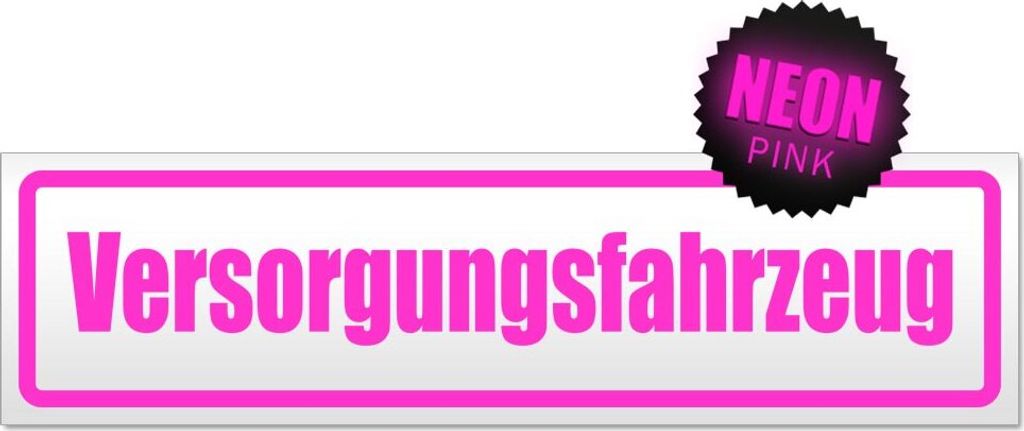 Versorgungsfahrzeug Magnetschild Schild magnetisch