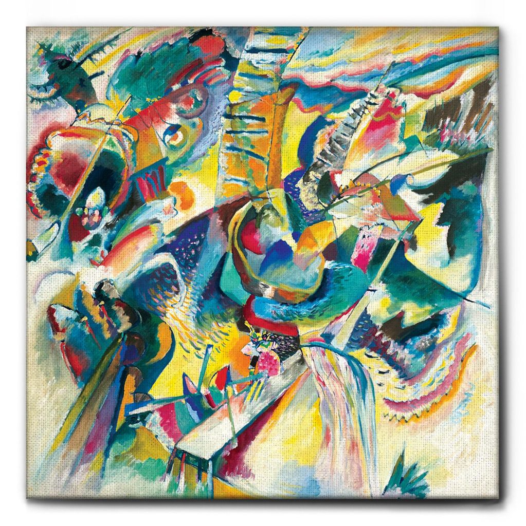 Giallobus - Improvisation klamm - Vassily Kandinsky - 100L x 100B cm - Bild - Leinwand mit Standardrahmen