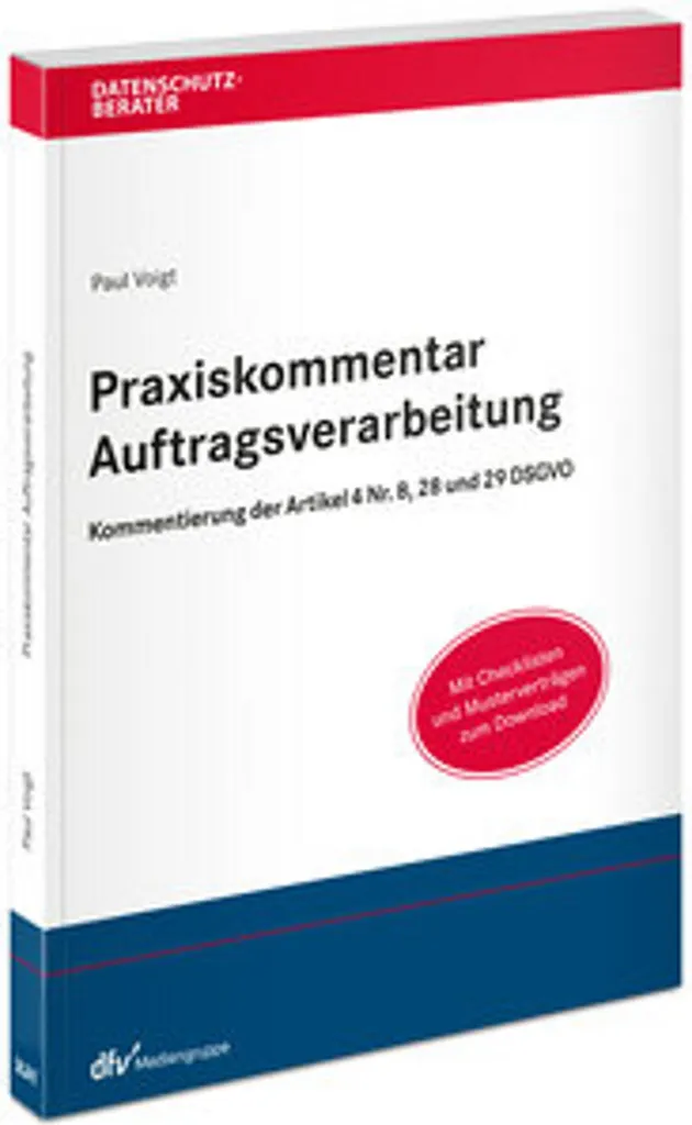 Sécuriser l'Auftragsverarbeitung avec le Praxiskommentar Dédié RGPD