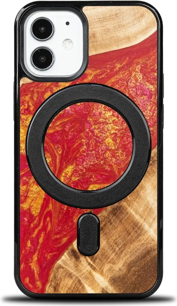 Cover Bewood Unique iPhone 12 Mini Paris: Legno e Resina MagSafe