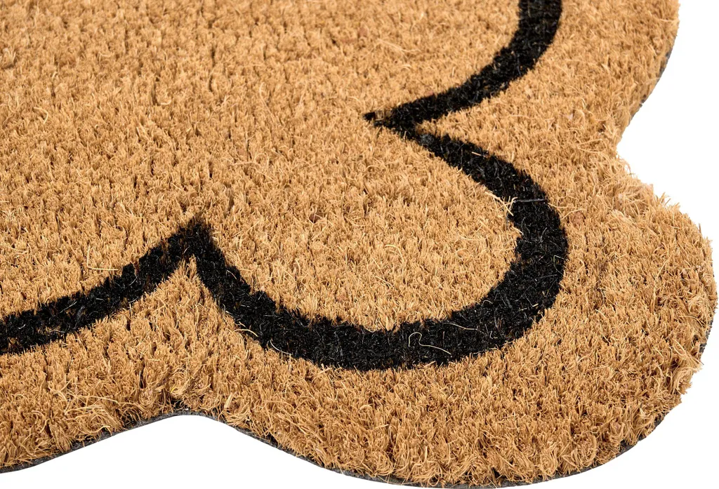Tapis de sol antidérapant en coco naturel 60x90 cm avec base caoutchouc - 5