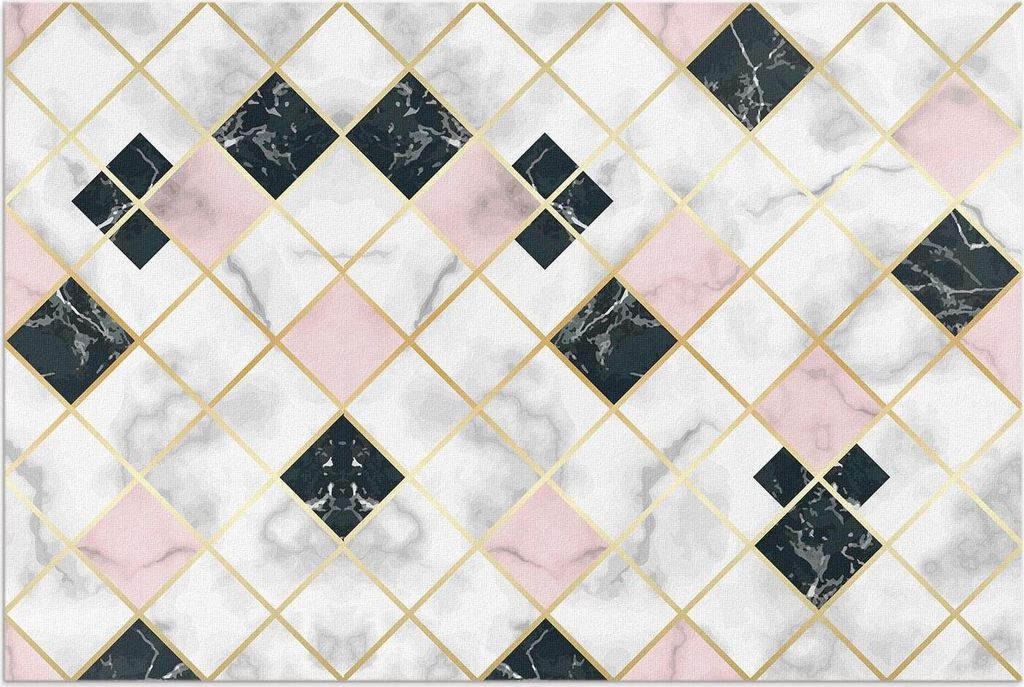 Schöner Marmor Fluss – Vinylteppich – 100x150 cm – Outdoor Teppich – Terrasse – Wetterfest – Modern