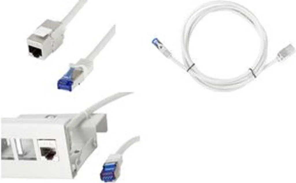 Câble Patch Consolidation LogiLink Cat.6A S/FTP de 10m - Gris Blindé