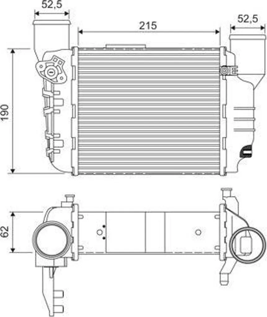 Valeo 817867 Intercooler - Refroidisseur d'air de suralimentation OEM