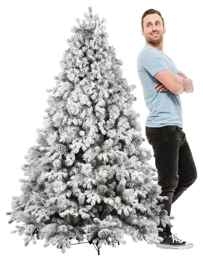 Sapin de Noël artificiel Luna 180 cm : fini les aiguilles avec 1517 branches