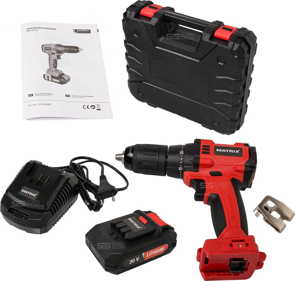 Matrix 2 Gang Akku-Bohrschrauber AKN-20 V BL 1,5 Ah Produktbild 11