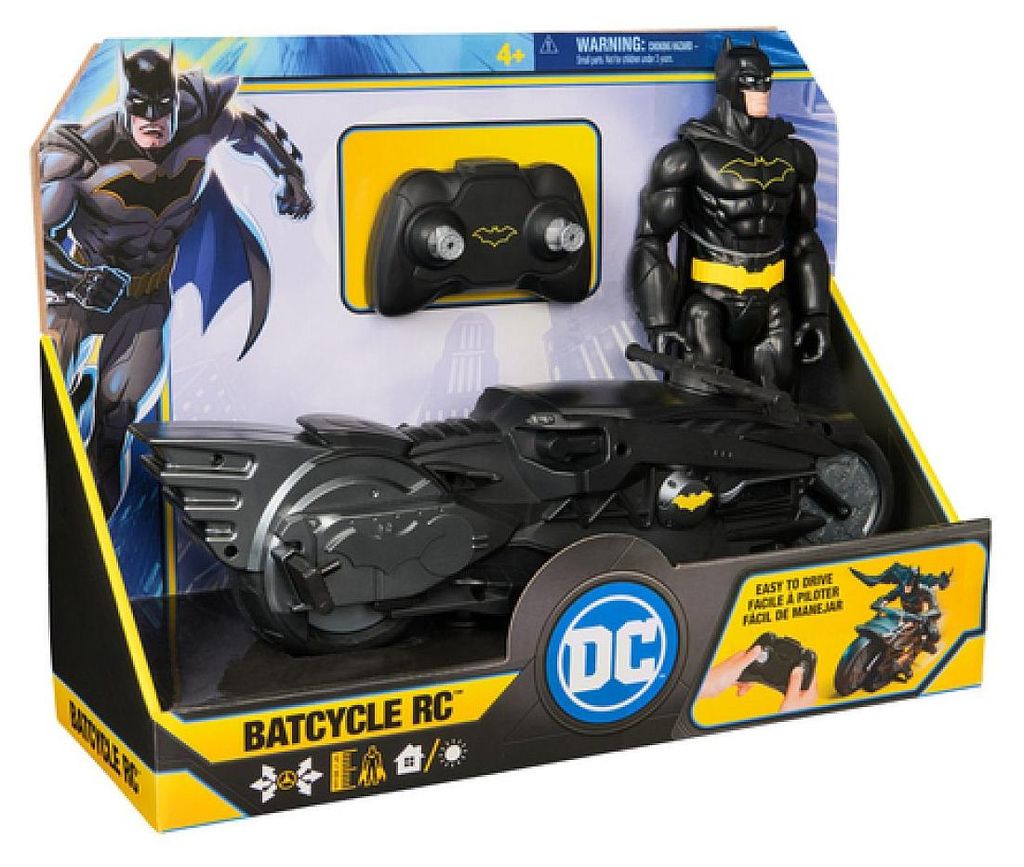 DC Comics Batman - RC Batcycle + 30cm Batman Actionfigur, Produktbild 