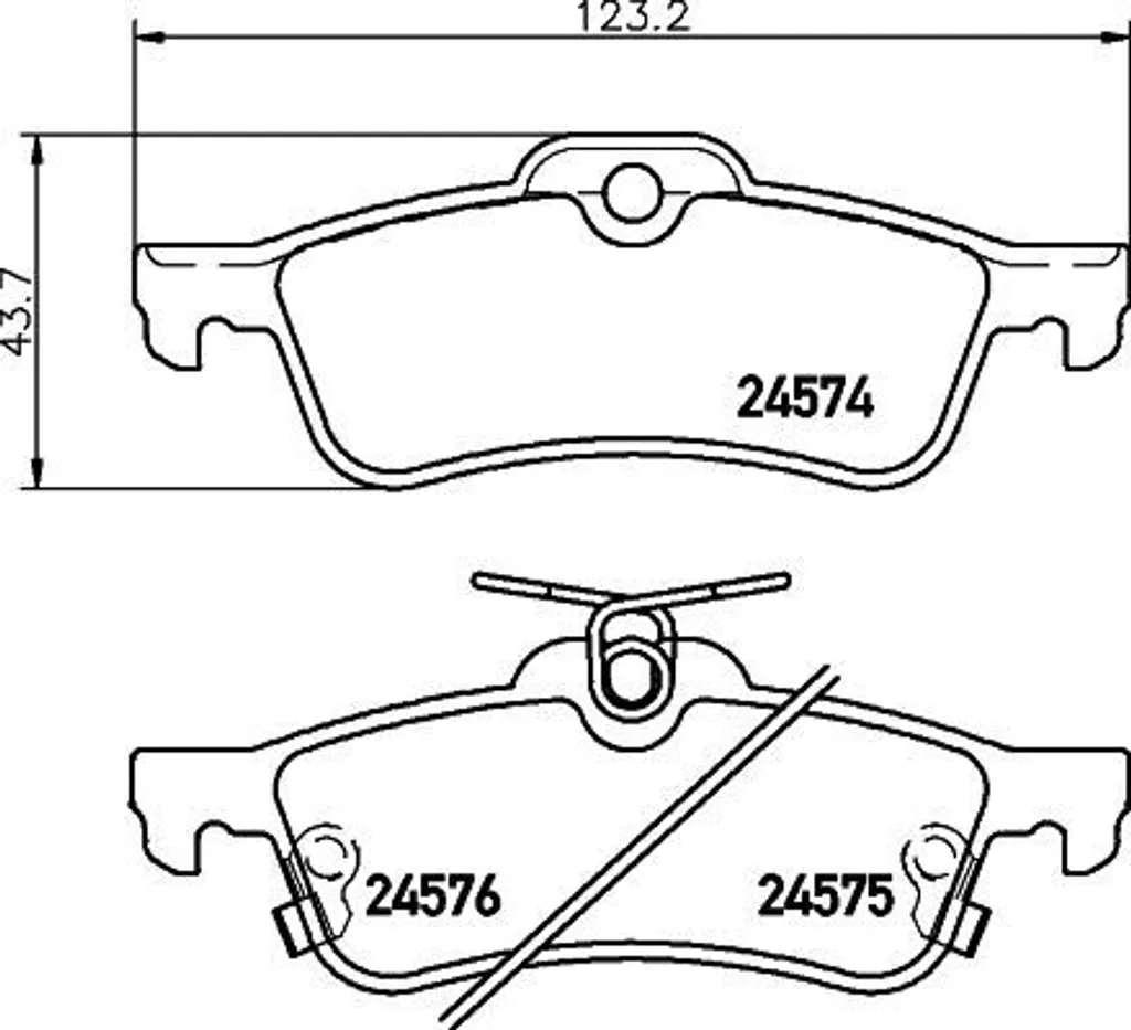 Plaquettes de frein HELLA 8DB 355 013-461 pour Toyota Yaris P13 P9