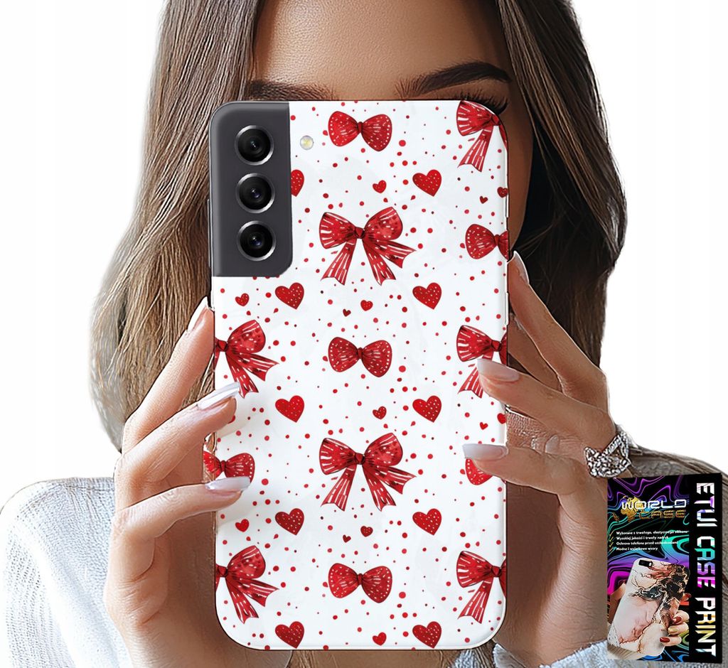 Fall Für Samsung Galaxy S21 - Rote Schleife Mode-Designs