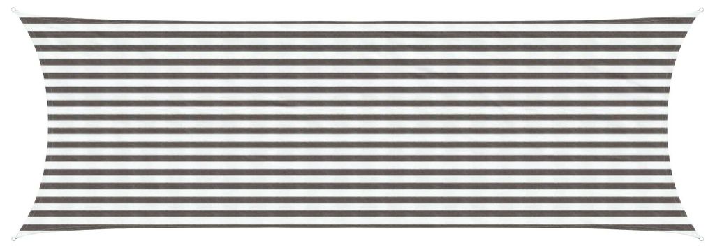 vidaXL Sonnensegel Hellgrau und Weiß 2 x 6 m HDPE Produktbild 