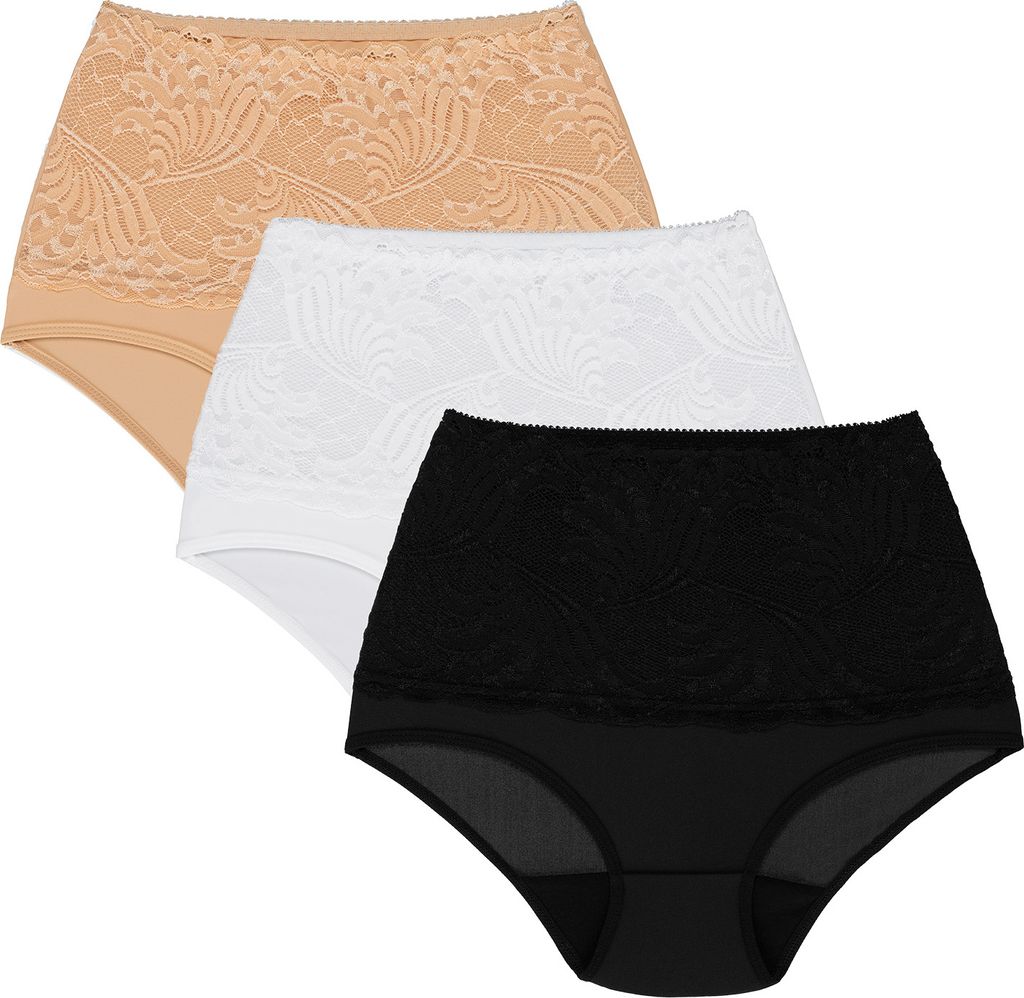 Wolbar Damen y Shapewear-Slips 3-er Pack Spitze Miederslip Produktbild 