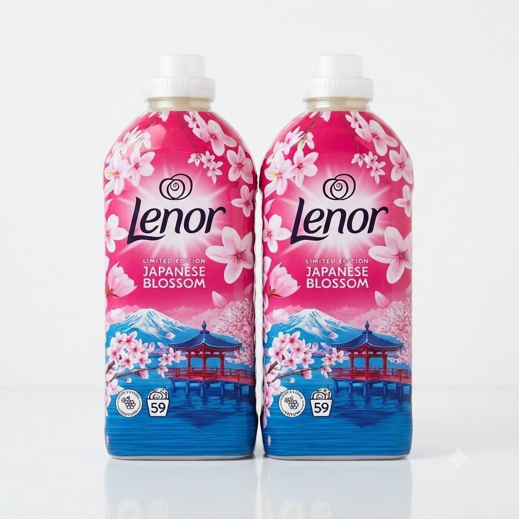 Lenor Japanese Blossom Weichspüler , 2x1239 ml (118WL) - Produktbild 