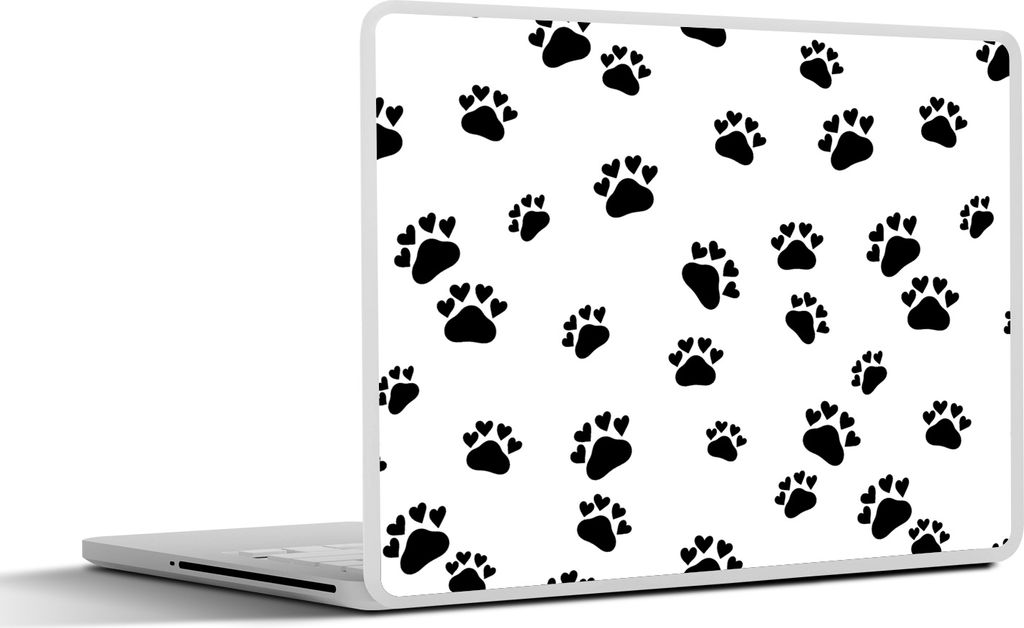 MuchoWow Laptop Aufkleber Sticker Cover Muster - Katze - Pfoten - Jungen - Mädchen - Kinder - Kind 36.5x27.5 cm - Laptop-Sticker