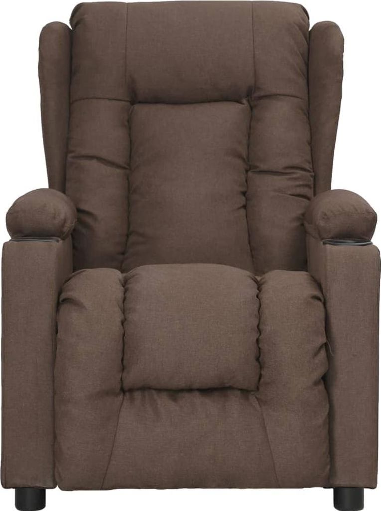 vidaXL Relaxsessel Taupe Stoff