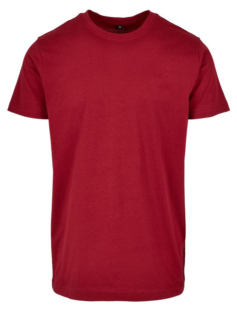 Build Your Brand - "Basic" T-Shirt Rundhalsausschnitt für Herren LT5704 (XXL) (Burgunderrot)