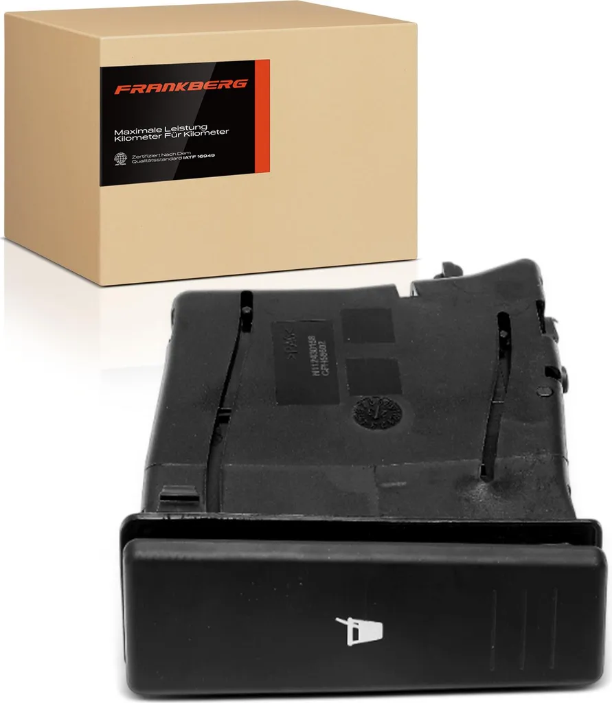 Frankberg Porte-gobelet pour VW Polo 9N 2.0L 2008-2009 Console Centrale