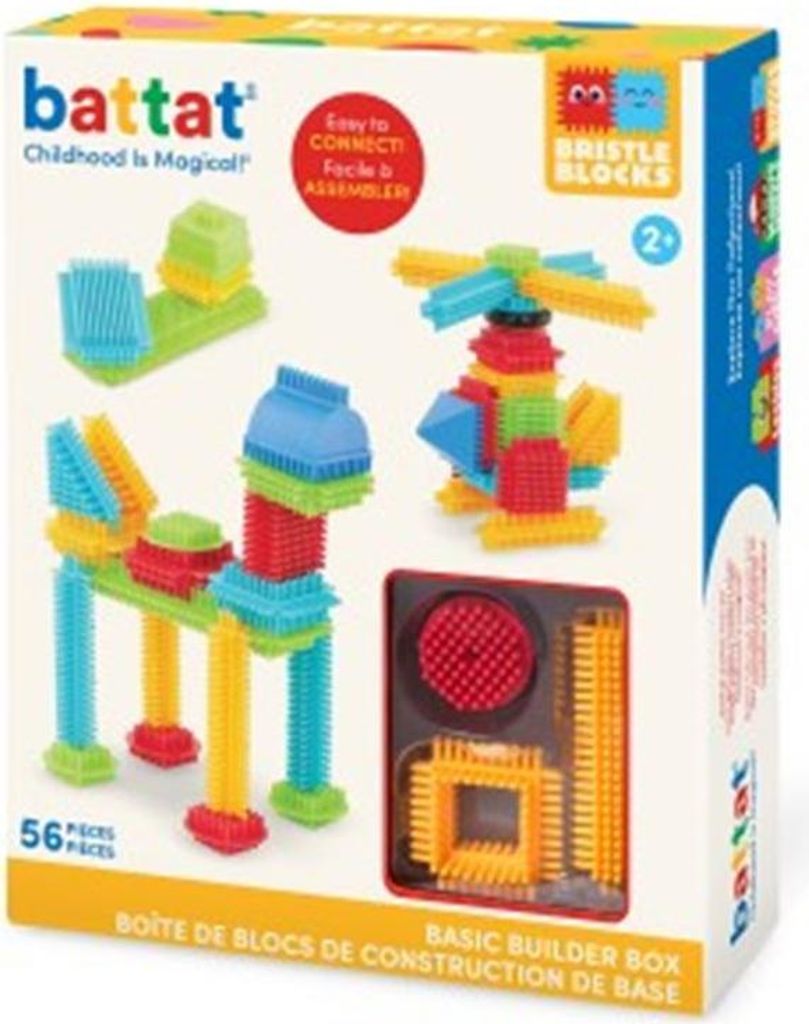 Bristle Blocks Bausteine 56 Stück in Box - buntes Produktbild 