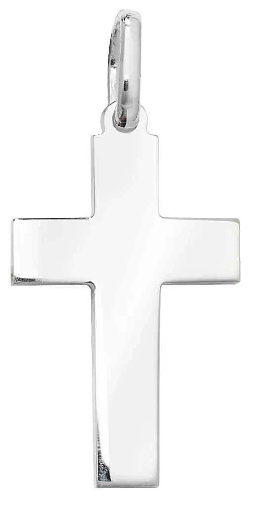 Pendentif Croix Argent 925 Femme - 40mm x 19mm - Modèle TRS24007