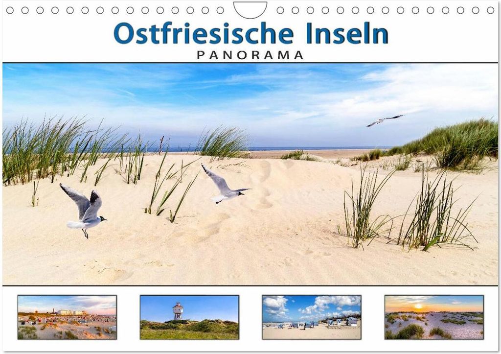 PANORAMA - Ostfriesische Inseln (Wandkalender 2026 DIN A4 quer), CALVENDO Monatskalender