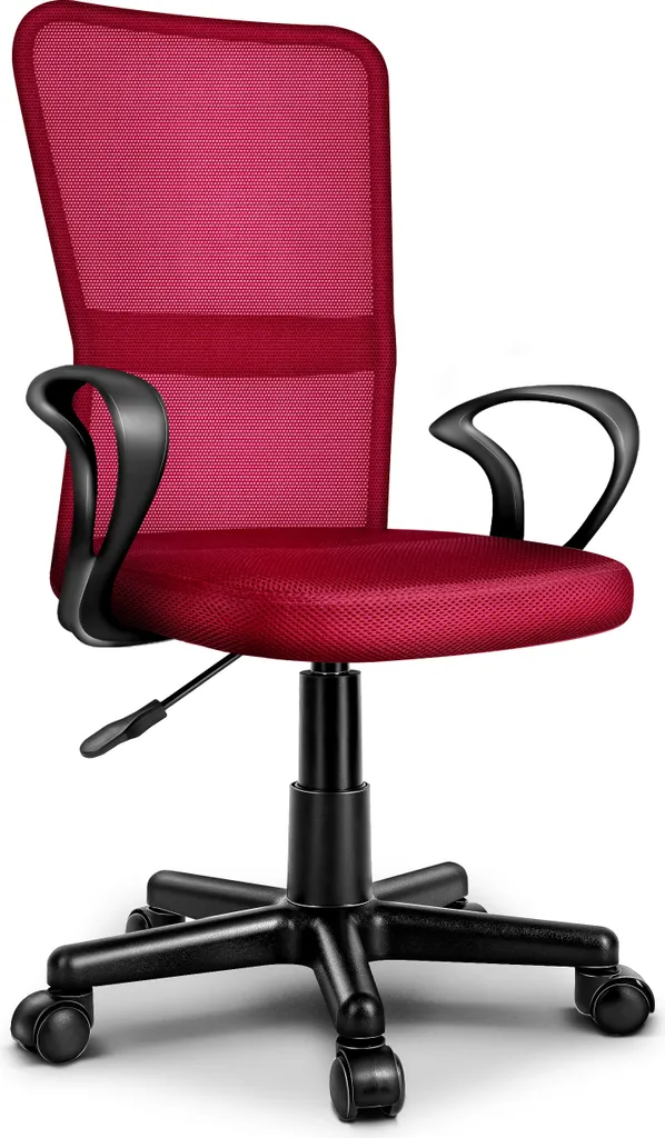 Finis les maux de dos avec cette chaise de bureau bordeaux ergonomique
