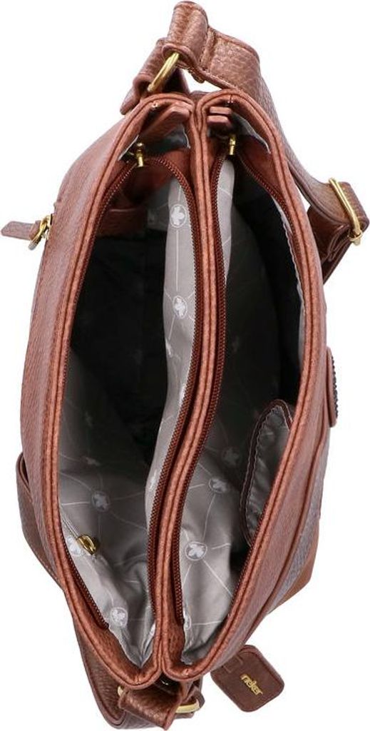 Rieker Umhängetasche Damen Schultertasche H1346, Farbe:Braun