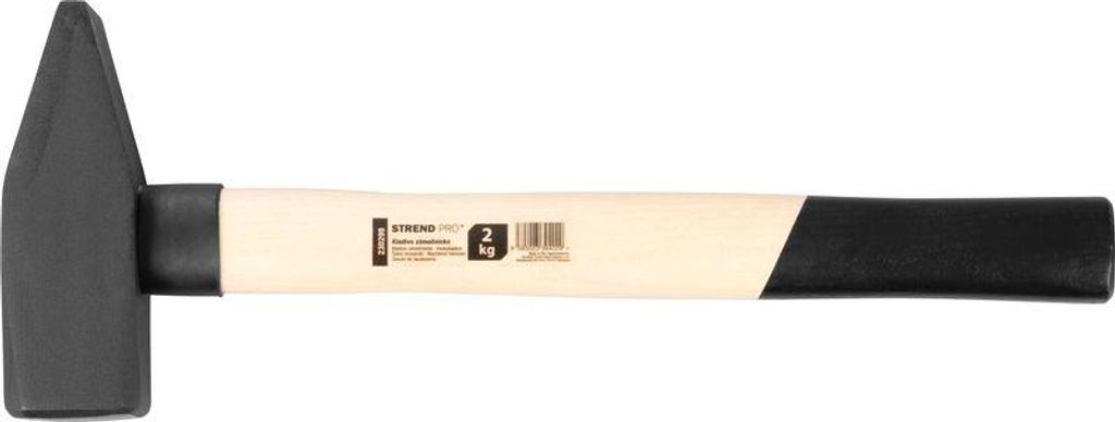 Hammer Strend Pro HM100 2000 g, Schlosserhammer, Holzgriff, Produktbild 
