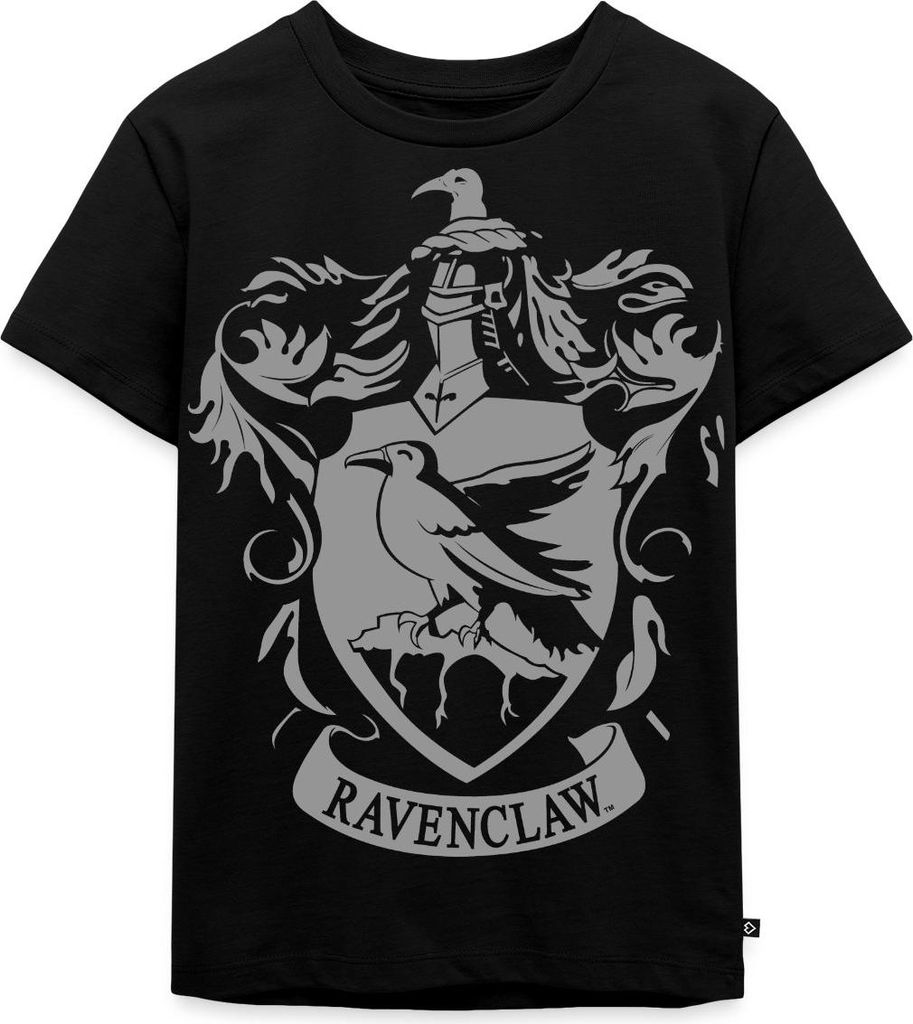 Spreadshirt Harry Potter Ravenclaw Wappen Kinder Premium T-Shirt, 110/116 (4 Jahre), Schwarz