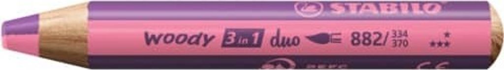 STABILO Multitalentstift woody 3 in 1 duo pink/erika
