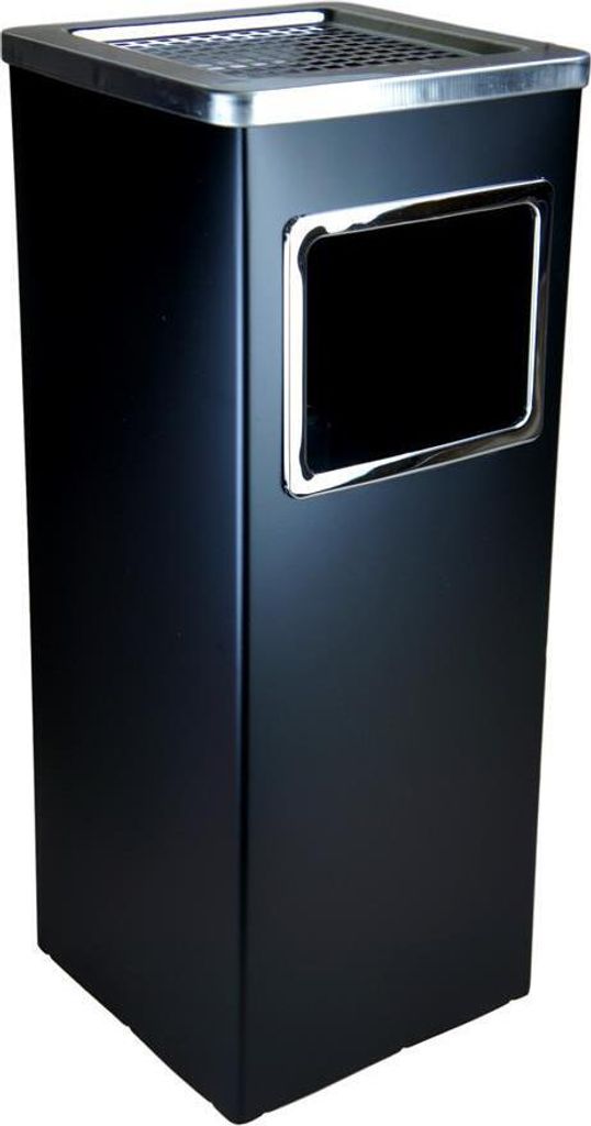 61,5 x 23 x 23 cm BAYLI Standaschenbecher mit Inneneimer | Standascher mit Abfalleimer für draußen und drinnen | Mülleimer für Außenbereich | ...