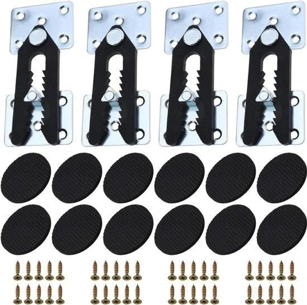 Fixation canapé d'angle : lot de 16 agrafes métal pour bloquer les modules