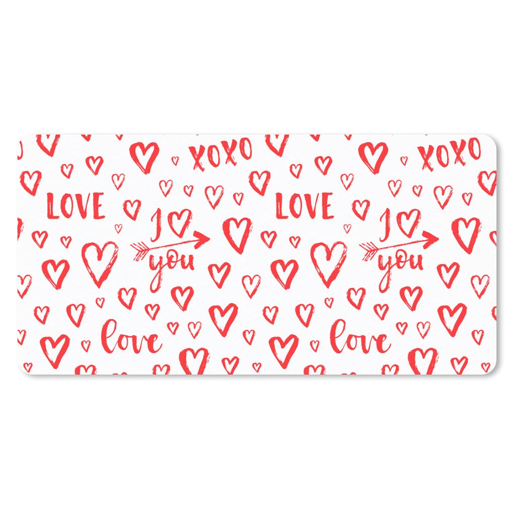 MuchoWow Mauspad Mousepad Liebe - Geschenk der Liebe 60x30 cm - Mousepads - Maus Mat - Pad - Mausunterlage - Nachhaltig