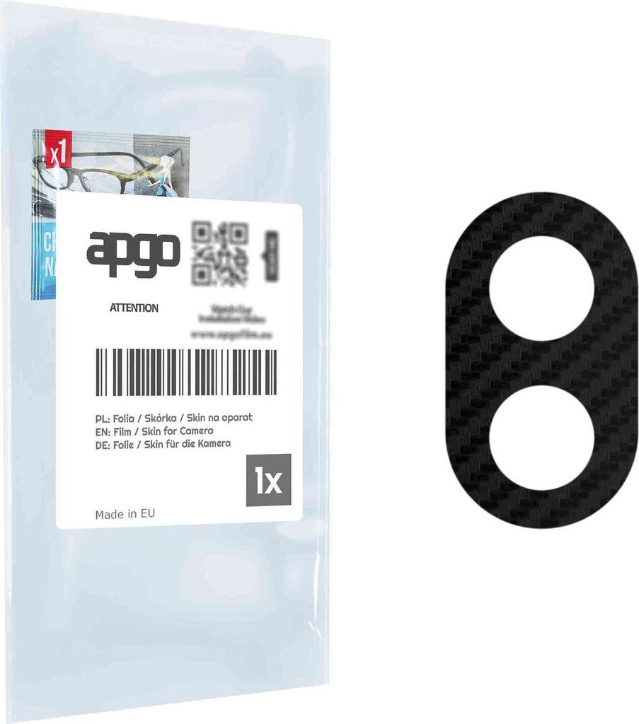 apgo Objektivschutz-Folie, Kameraschutz kompatibel mit Samsung Galaxy Tab S7 FE 5G, Carbon-Imitation, Rückseite Schutzfolie für Kamera-Insel, Hin...