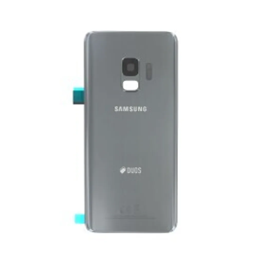 Vitre arrière d'origine pour Samsung Galaxy S9 Duos G960F gris titane