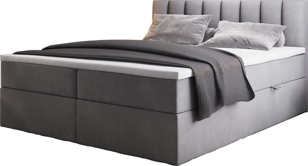 TRADA Boxspringbett Palermo 160x200 Matratze 9-Zonen Pocket Produktbild 