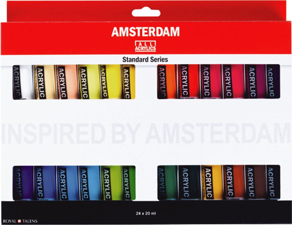ROYAL TALENS Acrylfarbe AMSTERDAM Introset III 24 x 20 ml Produktbild 