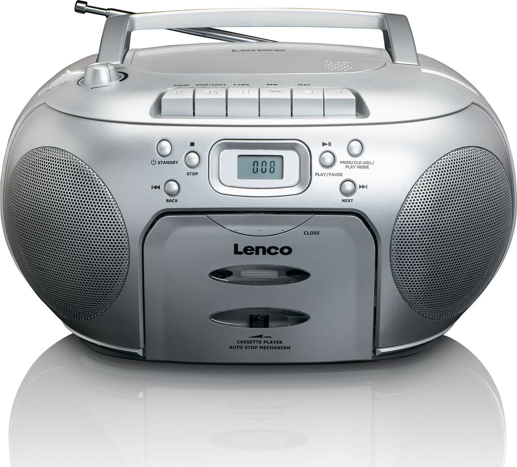 Lenco SCD-420 - Ghettoblaster - Srebrny Zdjęcie produktu 4