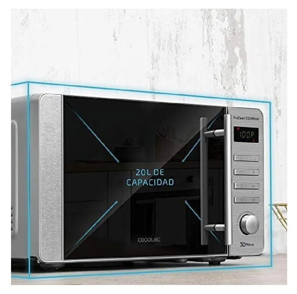 Petit Micro-ondes 700W avec Grill et Écran Digital Cecotec Modèle 01533 - 4